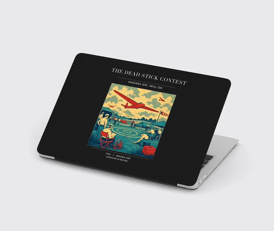 VINTAGE G4257 - The Dead Stick Contest - Designed MacBook Cases design on black