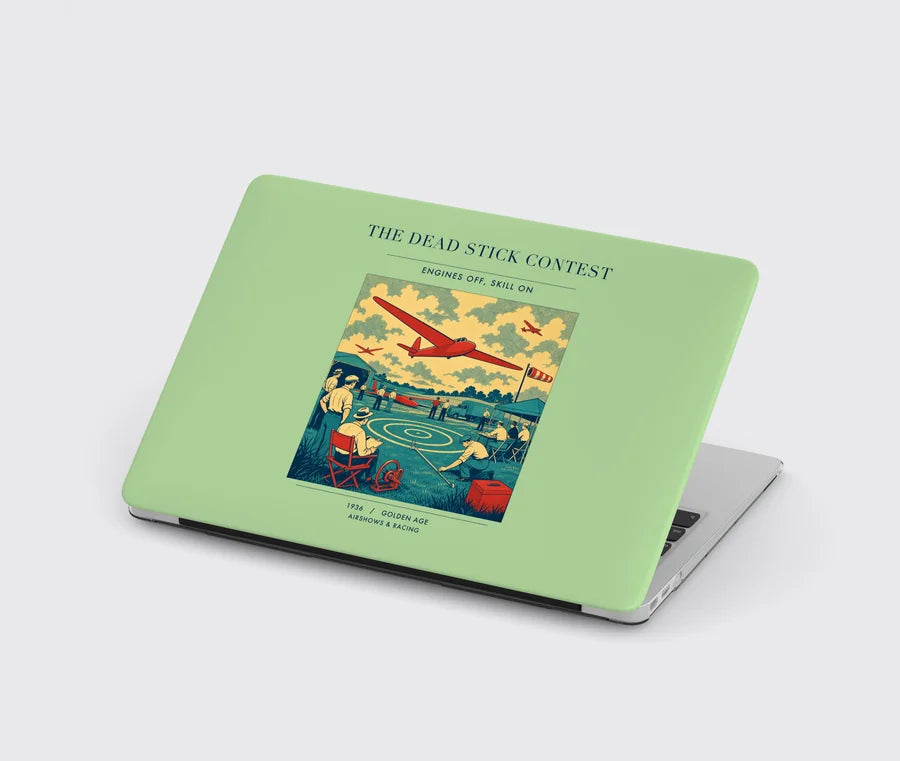 VINTAGE G4257 - The Dead Stick Contest - Designed MacBook Cases design on lightgreen