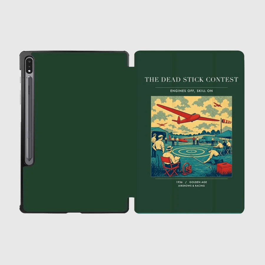 VINTAGE G4257 - The Dead Stick Contest - Designed iPad & Samsung Tablet Cases design on darkgreen samsung