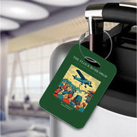 Thumbnail for VINTAGE G4259 - The Flour Bomb Drop - Acrylic Luggage Tags design on darkgreen