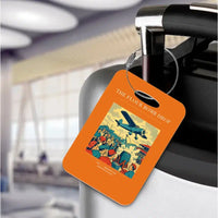 Thumbnail for VINTAGE G4259 - The Flour Bomb Drop - Acrylic Luggage Tags design on orange