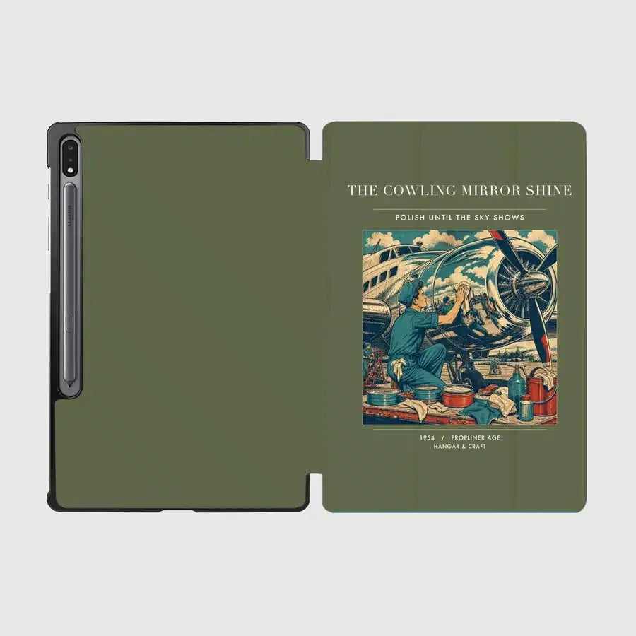 VINTAGE G4262 - The Cowling Mirror Shine - Designed iPad & Samsung Tablet Cases design on greenarmy samsung