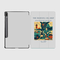 Thumbnail for VINTAGE G4266 - The Morning Oil Drip - Designed iPad & Samsung Tablet Cases design on lightgray samsung