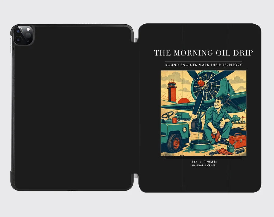 VINTAGE G4266 - The Morning Oil Drip - Designed iPad & Samsung Tablet Cases design on black ipad