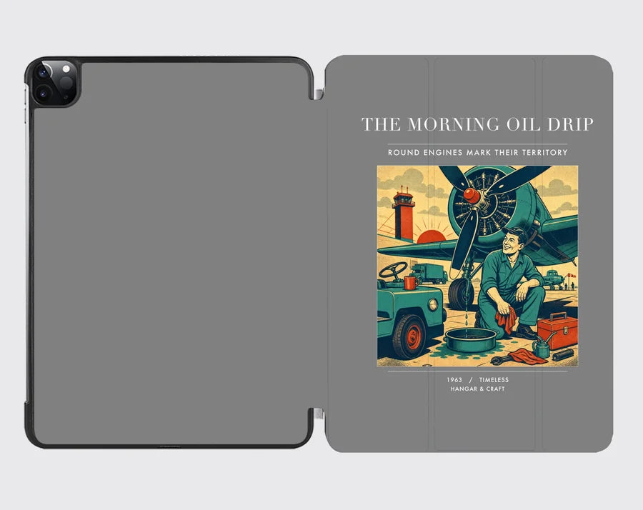 VINTAGE G4266 - The Morning Oil Drip - Designed iPad & Samsung Tablet Cases design on gray ipad