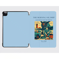 Thumbnail for VINTAGE G4266 - The Morning Oil Drip - Designed iPad & Samsung Tablet Cases design on lightblue ipad