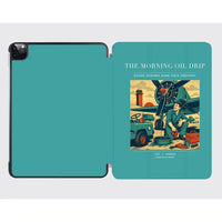 Thumbnail for VINTAGE G4266 - The Morning Oil Drip - Designed iPad & Samsung Tablet Cases design on turquoise ipad