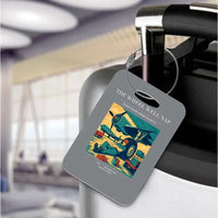 Thumbnail for VINTAGE G4267 - The Wheel Well Nap - Acrylic Luggage Tags design on gray