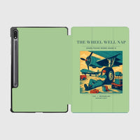 Thumbnail for VINTAGE G4267 - The Wheel Well Nap - Designed iPad & Samsung Tablet Cases design on lightgreen samsung