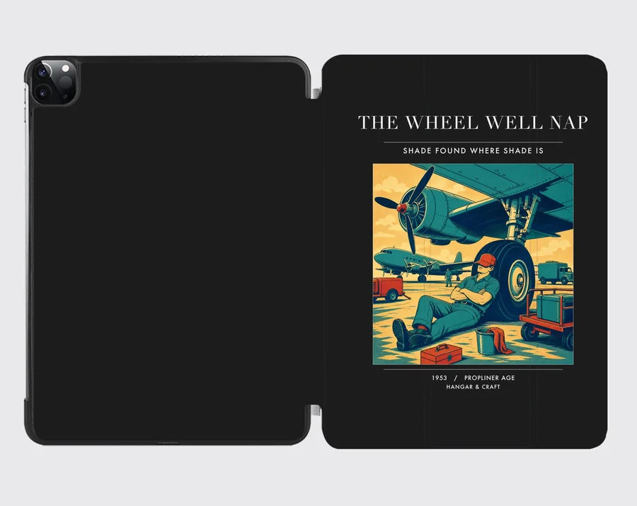 VINTAGE G4267 - The Wheel Well Nap - Designed iPad & Samsung Tablet Cases design on black ipad