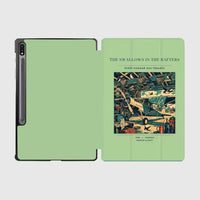 Thumbnail for VINTAGE G4269 - The Swallows In The Rafters - Designed iPad & Samsung Tablet Cases design on lightgreen samsung