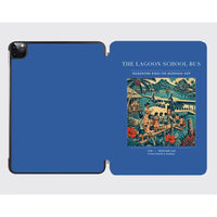 Thumbnail for VINTAGE G4270 - The Lagoon School Bus - Designed iPad & Samsung Tablet Cases design on blue ipad