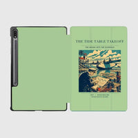Thumbnail for VINTAGE G4272 - The Tide Table Takeoff - Designed iPad & Samsung Tablet Cases design on lightgreen samsung