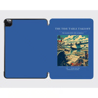 Thumbnail for VINTAGE G4272 - The Tide Table Takeoff - Designed iPad & Samsung Tablet Cases design on blue ipad