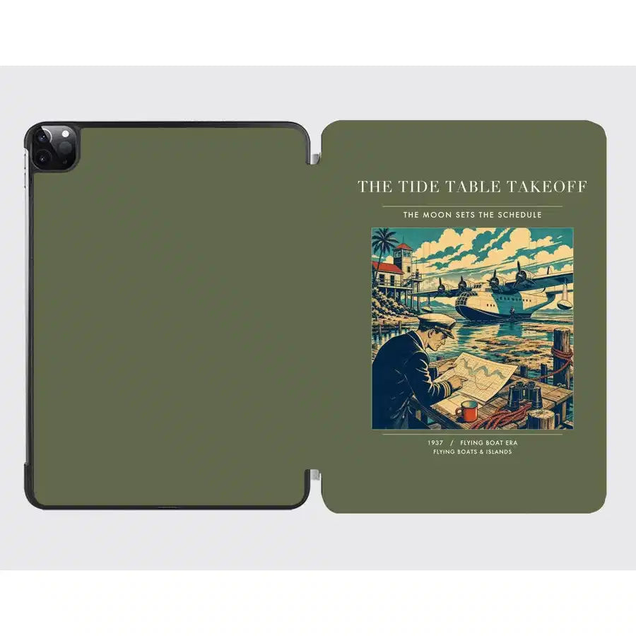 VINTAGE G4272 - The Tide Table Takeoff - Designed iPad & Samsung Tablet Cases design on greenarmy ipad
