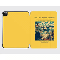 Thumbnail for VINTAGE G4272 - The Tide Table Takeoff - Designed iPad & Samsung Tablet Cases design on yellow ipad