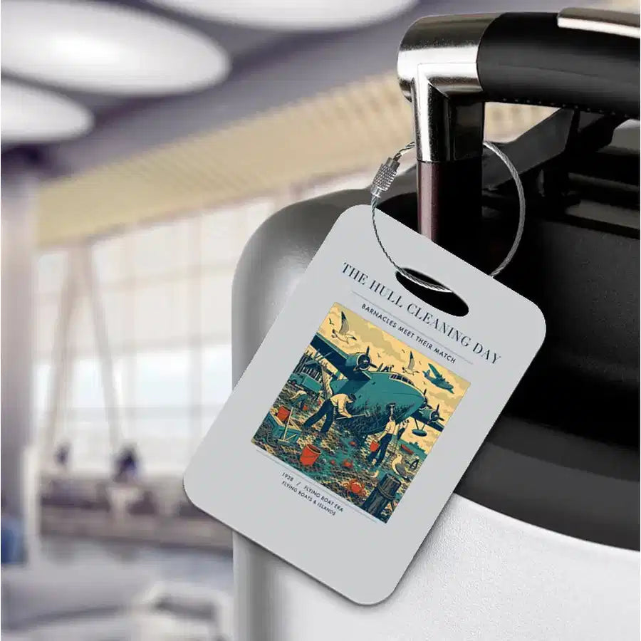 VINTAGE G4273 - The Hull Cleaning Day - Acrylic Luggage Tags design on lightgray
