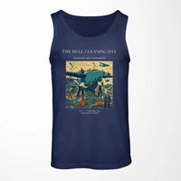 Thumbnail for VINTAGE G4273 - The Hull Cleaning Day - Designed Tank Tops design on darkblue