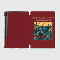 Thumbnail for VINTAGE G4278 - The Postmaster's Rowboat - Designed iPad & Samsung Tablet Cases design on darkred samsung