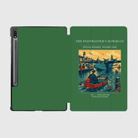 Thumbnail for VINTAGE G4278 - The Postmaster's Rowboat - Designed iPad & Samsung Tablet Cases design on green samsung