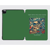 Thumbnail for VINTAGE G4279 - The Spice Island Scent - Designed iPad & Samsung Tablet Cases design on green ipad