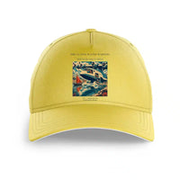Thumbnail for VINTAGE G4280 - The Glassy Water Warning - Printed Hat design on yellow