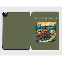 Thumbnail for VINTAGE G4281 - The Snowshoe Rescue - Designed iPad & Samsung Tablet Cases design on greenarmy ipad