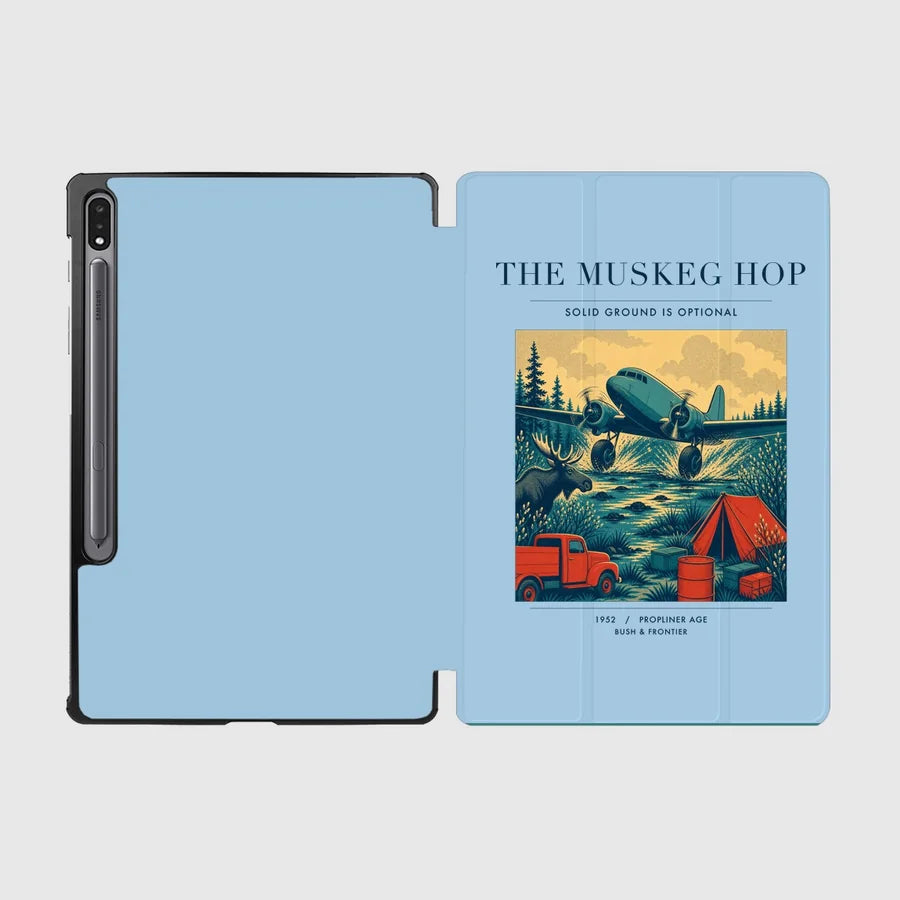 VINTAGE G4282 - The Muskeg Hop - Designed iPad & Samsung Tablet Cases design on lightblue samsung