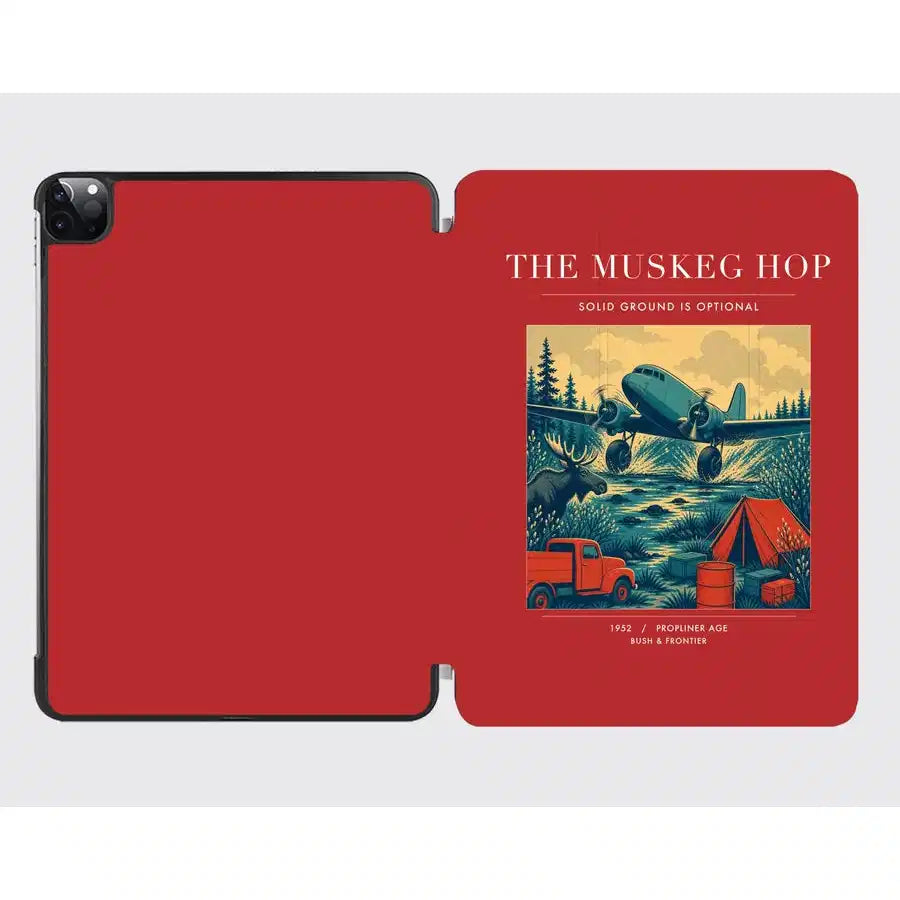 VINTAGE G4282 - The Muskeg Hop - Designed iPad & Samsung Tablet Cases design on red ipad