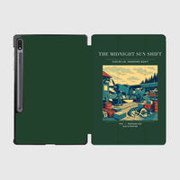 Thumbnail for VINTAGE G4284 - The Midnight Sun Shift - Designed iPad & Samsung Tablet Cases design on darkgreen samsung