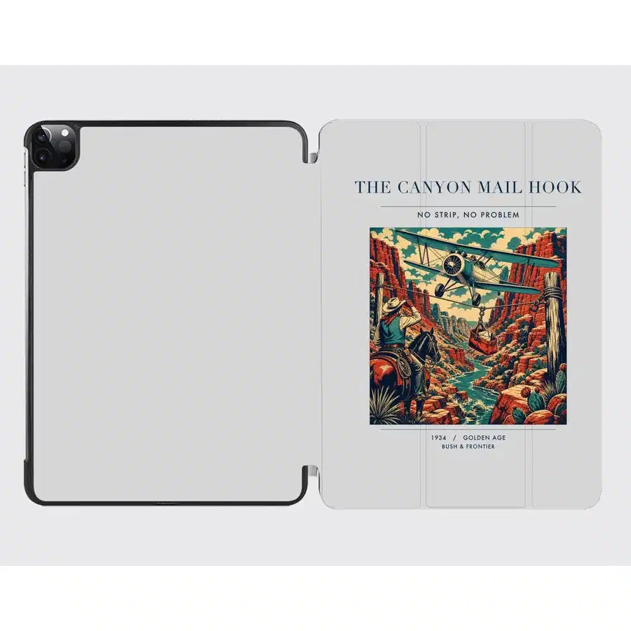 VINTAGE G4285 - The Canyon Mail Hook - Designed iPad & Samsung Tablet Cases design on lightgray ipad