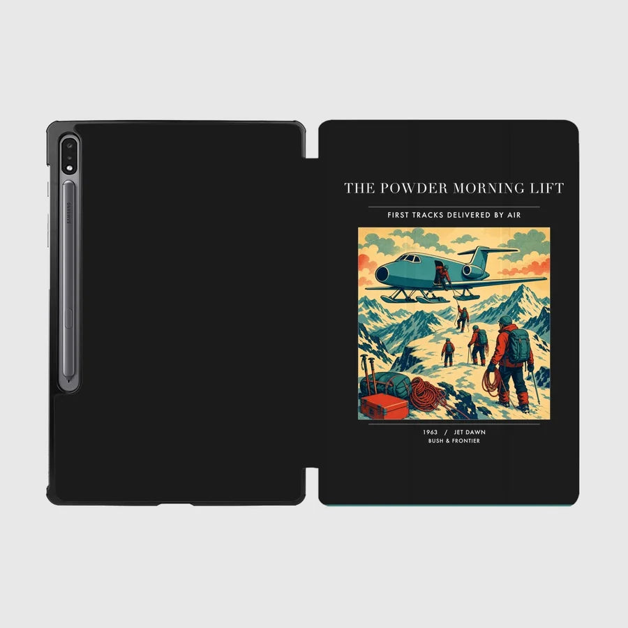 VINTAGE G4287 - The Powder Morning Lift - Designed iPad & Samsung Tablet Cases design on black samsung