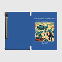 Thumbnail for VINTAGE G4287 - The Powder Morning Lift - Designed iPad & Samsung Tablet Cases design on blue samsung