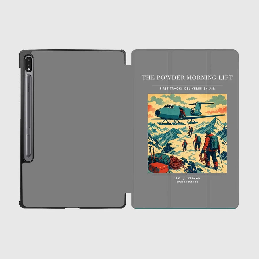 VINTAGE G4287 - The Powder Morning Lift - Designed iPad & Samsung Tablet Cases design on gray samsung