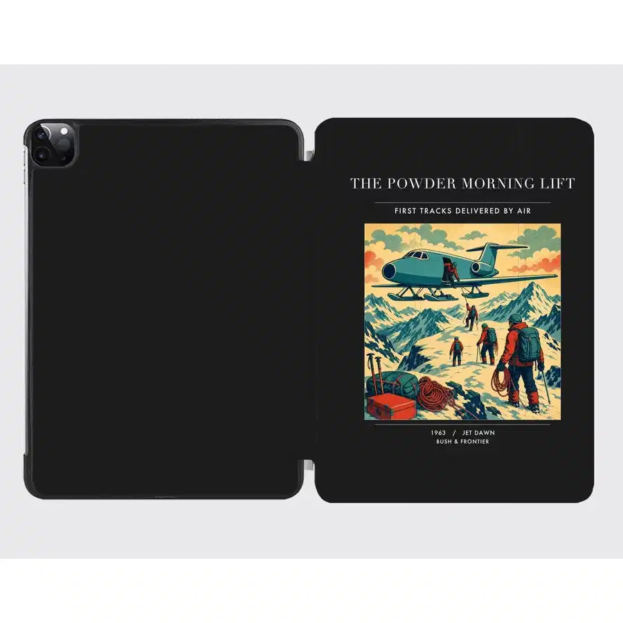 VINTAGE G4287 - The Powder Morning Lift - Designed iPad & Samsung Tablet Cases design on black ipad