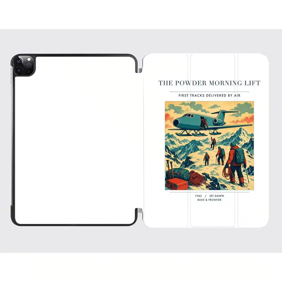 VINTAGE G4287 - The Powder Morning Lift - Designed iPad & Samsung Tablet Cases design on white ipad