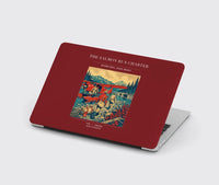 Thumbnail for VINTAGE G4289 - The Salmon Run Charter - Designed MacBook Cases design on darkred