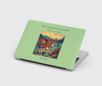 Thumbnail for VINTAGE G4289 - The Salmon Run Charter - Designed MacBook Cases design on lightgreen