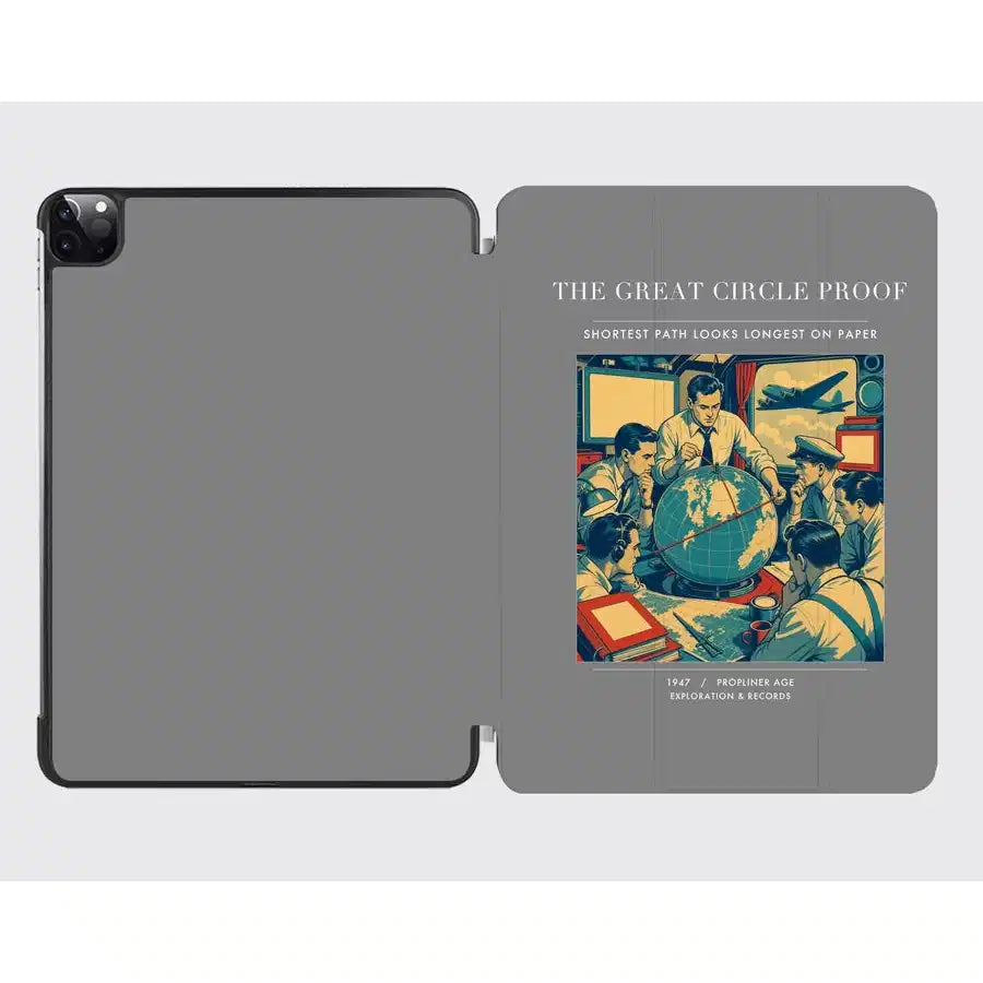 VINTAGE G4292 - The Great Circle Proof - Designed iPad & Samsung Tablet Cases design on gray ipad