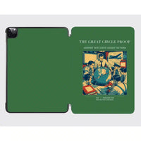 Thumbnail for VINTAGE G4292 - The Great Circle Proof - Designed iPad & Samsung Tablet Cases design on green ipad