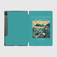 Thumbnail for VINTAGE G4293 - The Cave Of Winds Survey - Designed iPad & Samsung Tablet Cases design on turquoise samsung