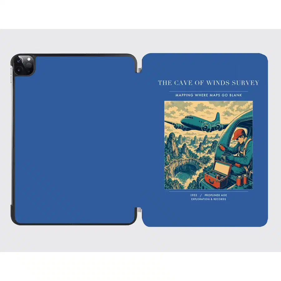 VINTAGE G4293 - The Cave Of Winds Survey - Designed iPad & Samsung Tablet Cases design on blue ipad