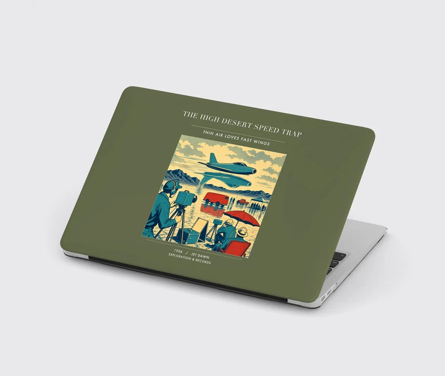 VINTAGE G4295 - The High Desert Speed Trap - Designed MacBook Cases design on greenarmy