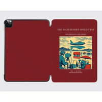 Thumbnail for VINTAGE G4295 - The High Desert Speed Trap - Designed iPad & Samsung Tablet Cases design on darkred ipad