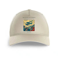 Thumbnail for VINTAGE G4296 - The Seaplane Everest - Printed Hat design on beige