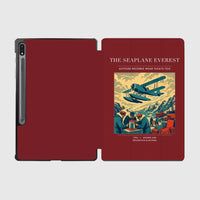 Thumbnail for VINTAGE G4296 - The Seaplane Everest - Designed iPad & Samsung Tablet Cases design on darkred samsung
