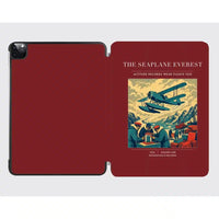 Thumbnail for VINTAGE G4296 - The Seaplane Everest - Designed iPad & Samsung Tablet Cases design on darkred ipad