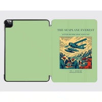Thumbnail for VINTAGE G4296 - The Seaplane Everest - Designed iPad & Samsung Tablet Cases design on lightgreen ipad