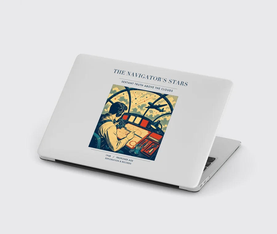 VINTAGE G4297 - The Navigator's Stars - Designed MacBook Cases design on lightgray