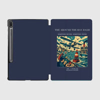 Thumbnail for VINTAGE G4299 - The Around The Bay Dash - Designed iPad & Samsung Tablet Cases design on navyblue samsung